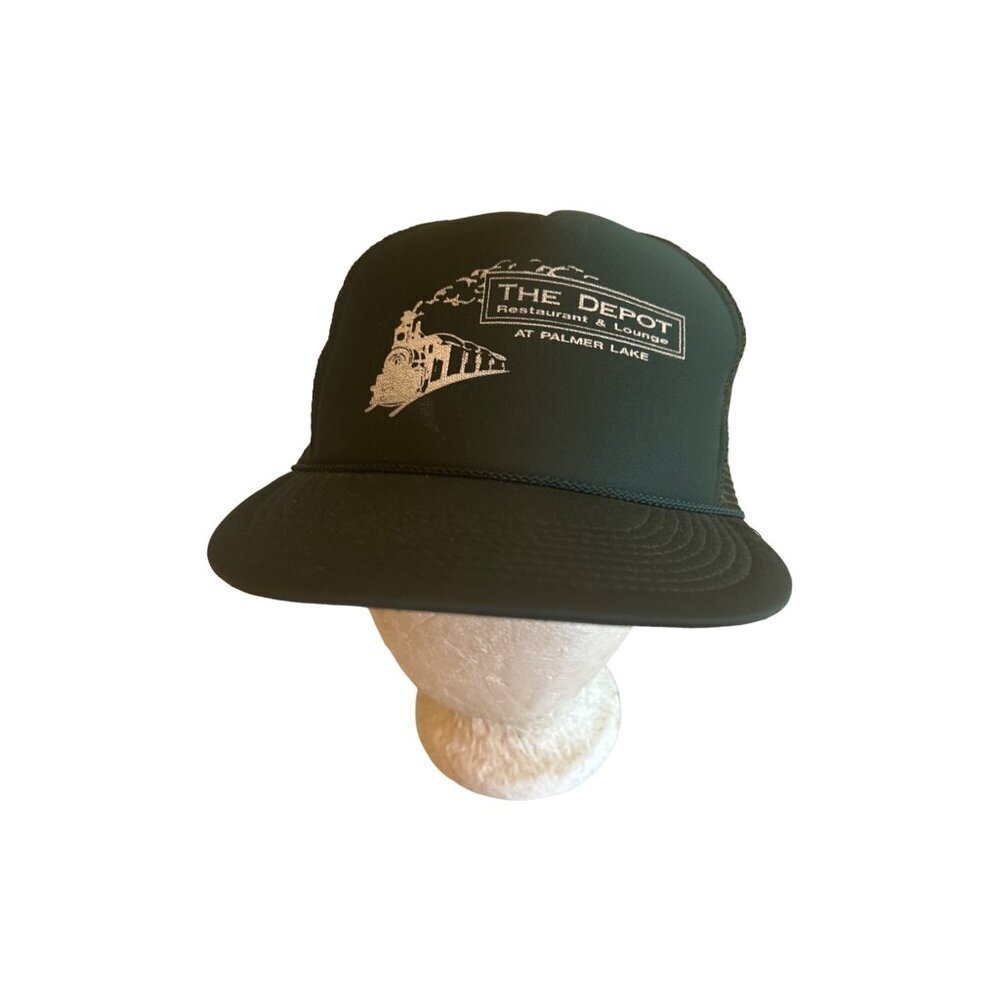 Luna Basics Trucker Hat With The Depot Restaurant & Lounge Logo Mesh Back